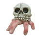 thumbnail image 4 of Calavera Dedo Escultura Mano Halloween Hogar Oficina Decoración Calavera Dedo Ornamento, 4 of 5