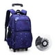 thumbnail image 3 of With 2/6 Wheels Kid Boys Girls Trolley Schoolbag Teens School Backpack Removable Children School Bags Luggage Wheeled Book Bag, 3 of 3