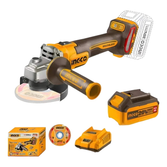 Amoladora Angular Inalambrica Ingco 115mm Bateria + 5 Discos + Cargador Cagli261521 4.7 Calificación 4.7 de 5. 80 opiniones. (80)