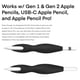 thumbnail image 4 of Empuñadura para Apple Pencil Pro-Draw para primera y segunda generación y USB-C, 4 of 5