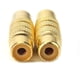 thumbnail image 2 of Adaptador profesional de metal RCA hembra a hembra, chapado en oro, conector RCA A/V, cambiador de género, convertidor de audio y video (paquete de 2), 2 of 5