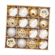 thumbnail image 3 of 16x Bolas De Navidad Adornos Para Aniversario Guirnalda Decoraciones A?o Nuevo Oro Blanco, 3 of 5