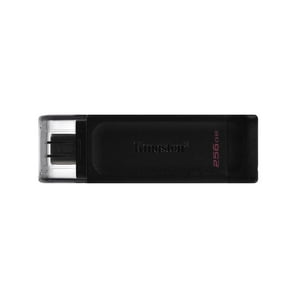 Kingston - Pendrive Datatraveler 70 256Gb Usb-C Tapa Incluida Windows/Mac Negro