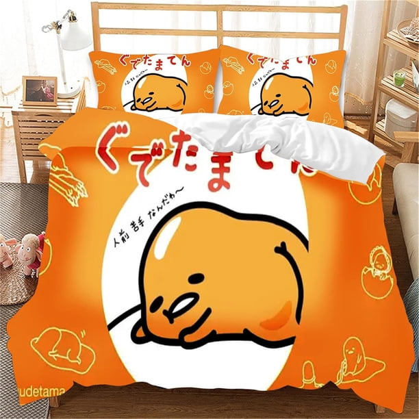 Gude-tama Guza-ma Bedding Set Sheet Set for Kids Adults,All Season Lightweight