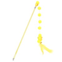 Ioensy - Juguete Interactivo Cat Teaser Para Ejercitar El Coeficiente Intelectual Y Mejorar La Varita Divertida Amarilla