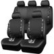 thumbnail image 1 of CAR PASS Juego completo de fundas para asientos de automóvil de cuero sintético con diamantes brillantes, 1 of 3