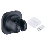 Magideal - Soporte Para Cabezal De Ducha, Soporte De Pared Flexible, Soporte Para Manguera De Ducha, Ángulo Ajustable, Base De Cabezal De Ducha De Mano Para Baño Negro