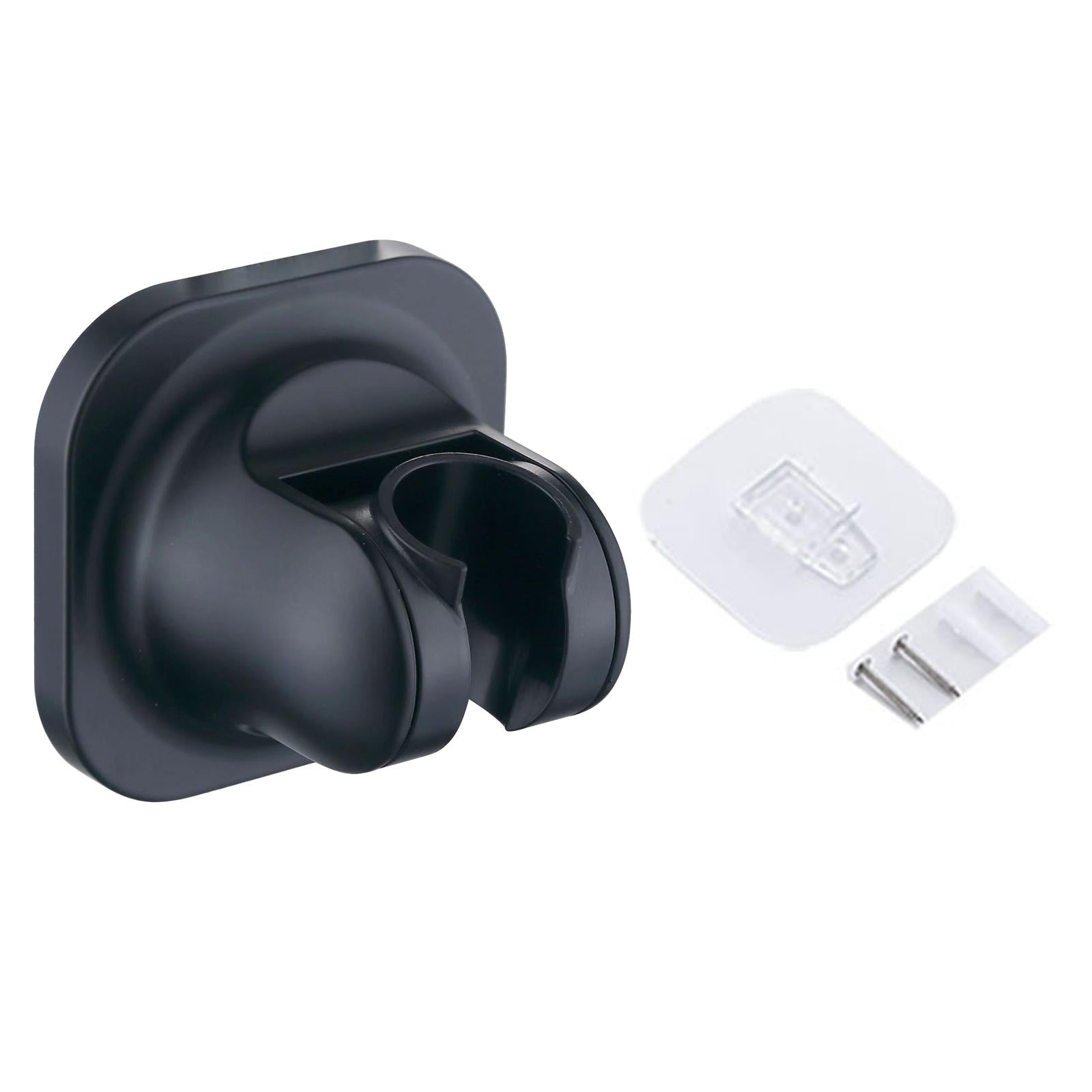 Magideal - Soporte Para Cabezal De Ducha, Soporte De Pared Flexible, Soporte Para Manguera De Ducha, Ángulo Ajustable, Base De Cabezal De Ducha De Mano Para Baño Negro