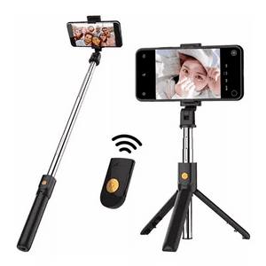 Genérico - Bastón Selfies Bluetooth Trípode 2 Soporte Plegable Tik Tok