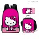 thumbnail image 1 of Hello Kitty Student School Bag Hello Kitty Lunch Bag Insulated Lunch Bag Cartoon Cute KT Children's Backpack Mochila, 1 of 3