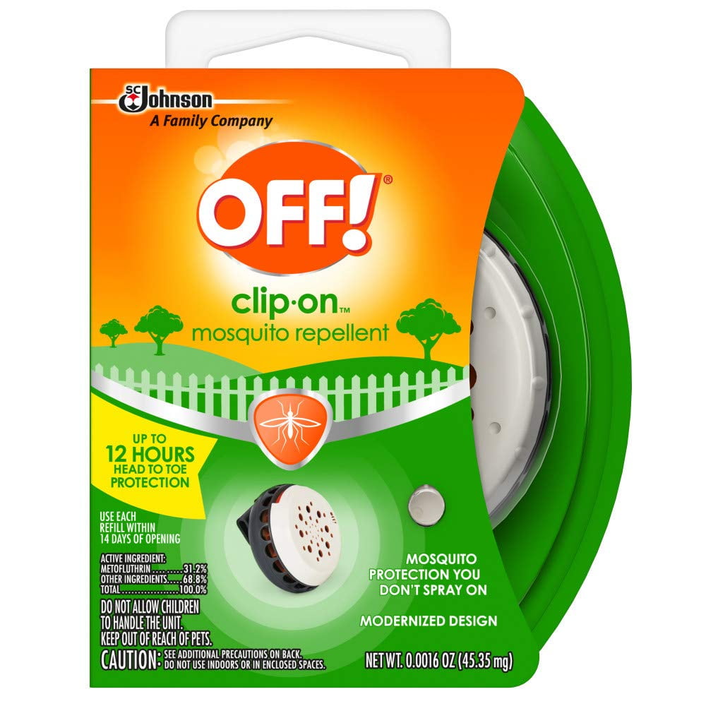 Off! - ¡desactivado El Repelente De Mosquitos! Se Engancha Con Ventilador Y 1 Recambio