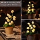 thumbnail image 3 of Lily De La Lámpara Del Valle Ganchillo Flores Artificiales Con Luces Nocturnas Lámpara De Mesa Inalámbrica Ideas De Regalo De Las Mujeres Para Navidad San Valentín Día De La Madre Escri, 3 of 3