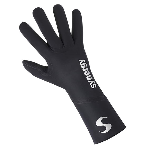 Guantes de natación Synergy de neopreno Thermal Sports, negros, talla L
