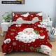thumbnail image 1 of Red Merry Christmas Duvet Cover Kids Christmas Quilt Cover Santa Claus Bedding Set 1/2pcs Microfiber Comforter Cover Bed Sheets, 1 of 5