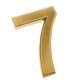 thumbnail image 2 of Número de puerta autoadhesiva de plástico dorado Placa numérica pegajosa Número numérico 7, 2 of 5