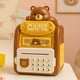 thumbnail image 3 of Alcancia Caja Fuerte Kawaii Clave Huella Digital Infantil cafe, 3 of 6