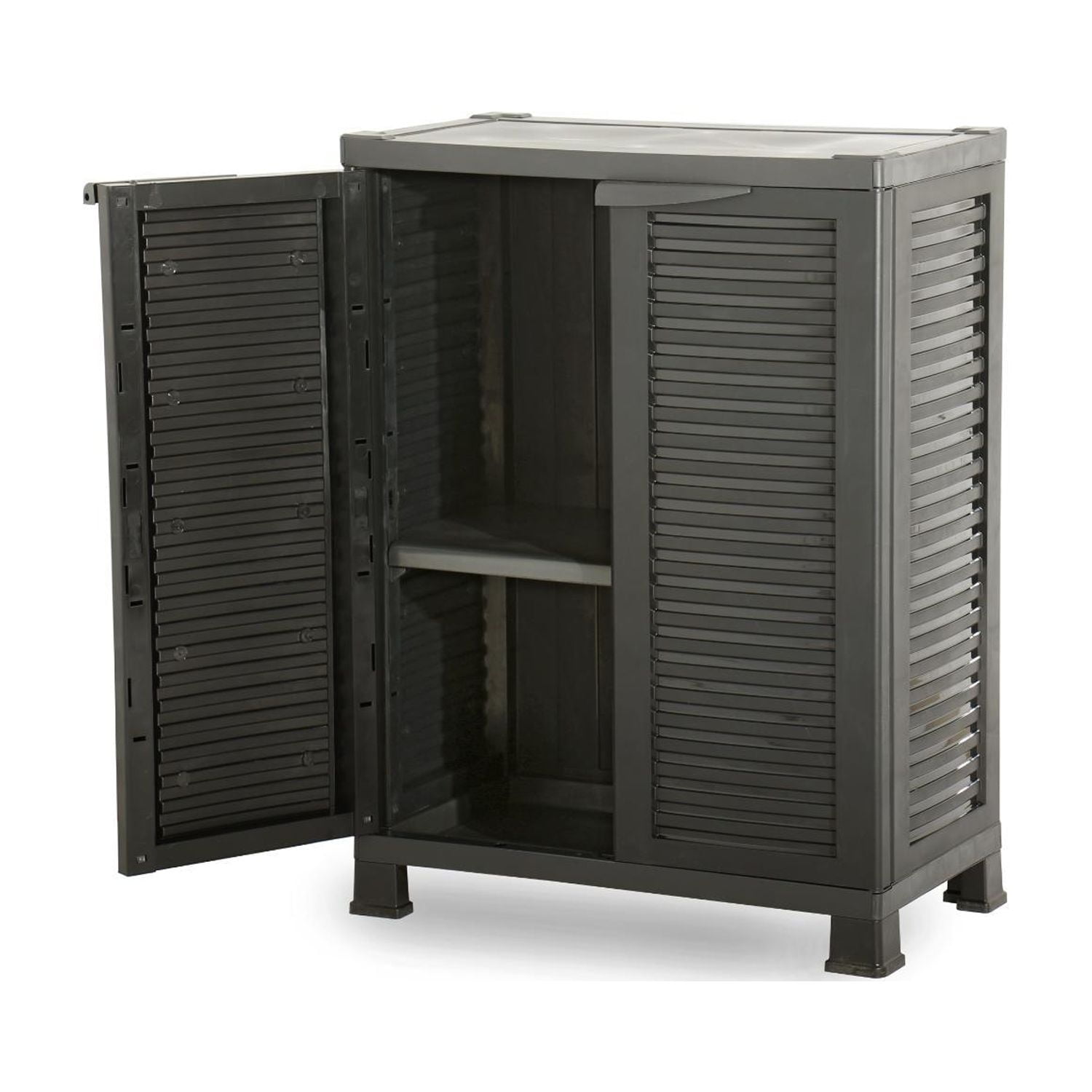 Ram - Armario Closet Plástico Mediano Multiuso Negro 68x39x92cm Negro Único