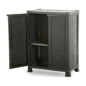 Ram - Armario Closet Plástico Mediano Multiuso Negro 68X39X92Cm Negro Único