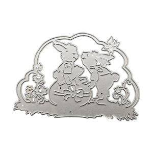 Magideal - Troqueles De Corte De Pascua, Fabricación De Suministros Plantilla De Grabación En Relieve Troqueles Decorativos Creativos Portátiles Para Decoración