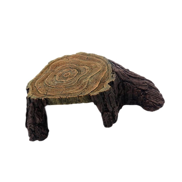 Decoración de pecera de acuario, cueva escondite de reptiles, decoración de paisajismo, decoración de acuario de resina, área de descanso para Geckos 29cmx19cmx9cm