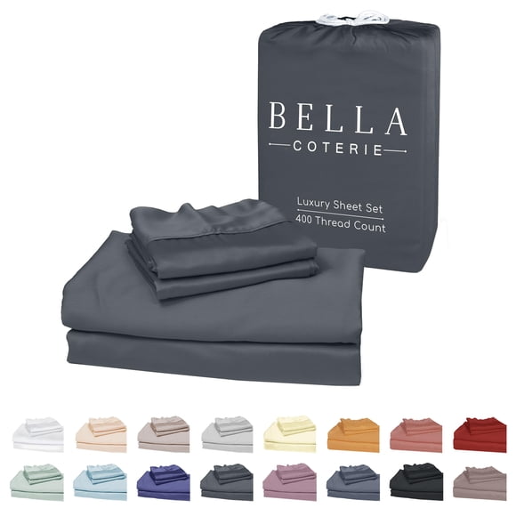 Juego de sábanas Bella Coterie Luxury de viscosa de bambú tamaño king