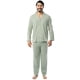 thumbnail image 1 of Set de pijama Fruit of the Loom para hombre, jersey de punto verde, 1 of 3