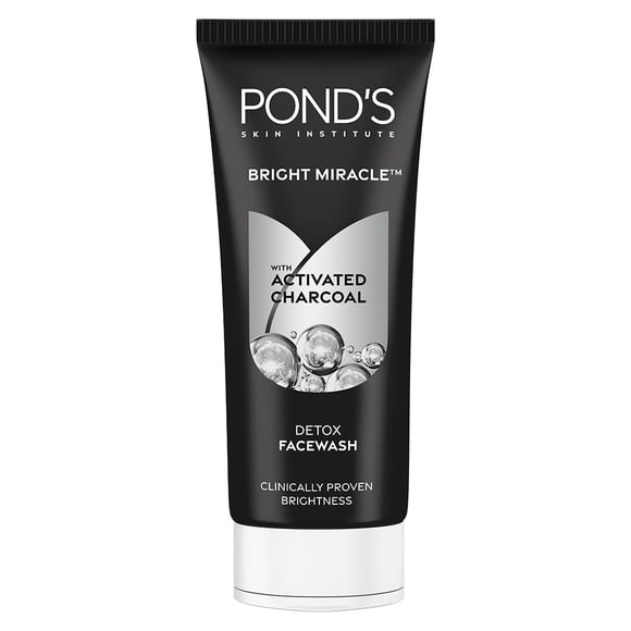 Jabón facial POND'S Bright Miracle con carbón activado, 100 g