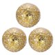 thumbnail image 1 of Uxcell 3Pcs Bolas Decorativas de Vidrio 3.15 pulgadas Orbes Bolas de Centro para Decorar Cuencos, Tono Dorado, 1 of 5