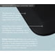 thumbnail image 4 of Alfombra de piso Matterly 51 × 183 cm con textura de cuero (negro), 4 of 8