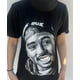 thumbnail image 1 of polera Tupac negra estampado blanco algodon, 1 of 3