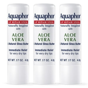 Bálsamo Labial Aquaphor Naturally Inspired Lip Repair Stick X3