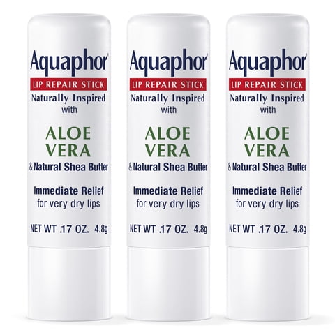 Bálsamo Labial Aquaphor Naturally Inspired Lip Repair Stick X3