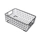 thumbnail image 1 of Cesta de almacenamiento de alambre con asas, cesta portátil compacta de hierro retro para escritorio, para oficina, lavandería, guardería, cosméticos, L, 1 of 5