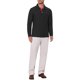 thumbnail image 2 of INSPIRE CHIC Camisa Polo de Hombre con Patrón Piqué de Manga Larga en Contraste de Color para Golf M Negro, 2 of 6
