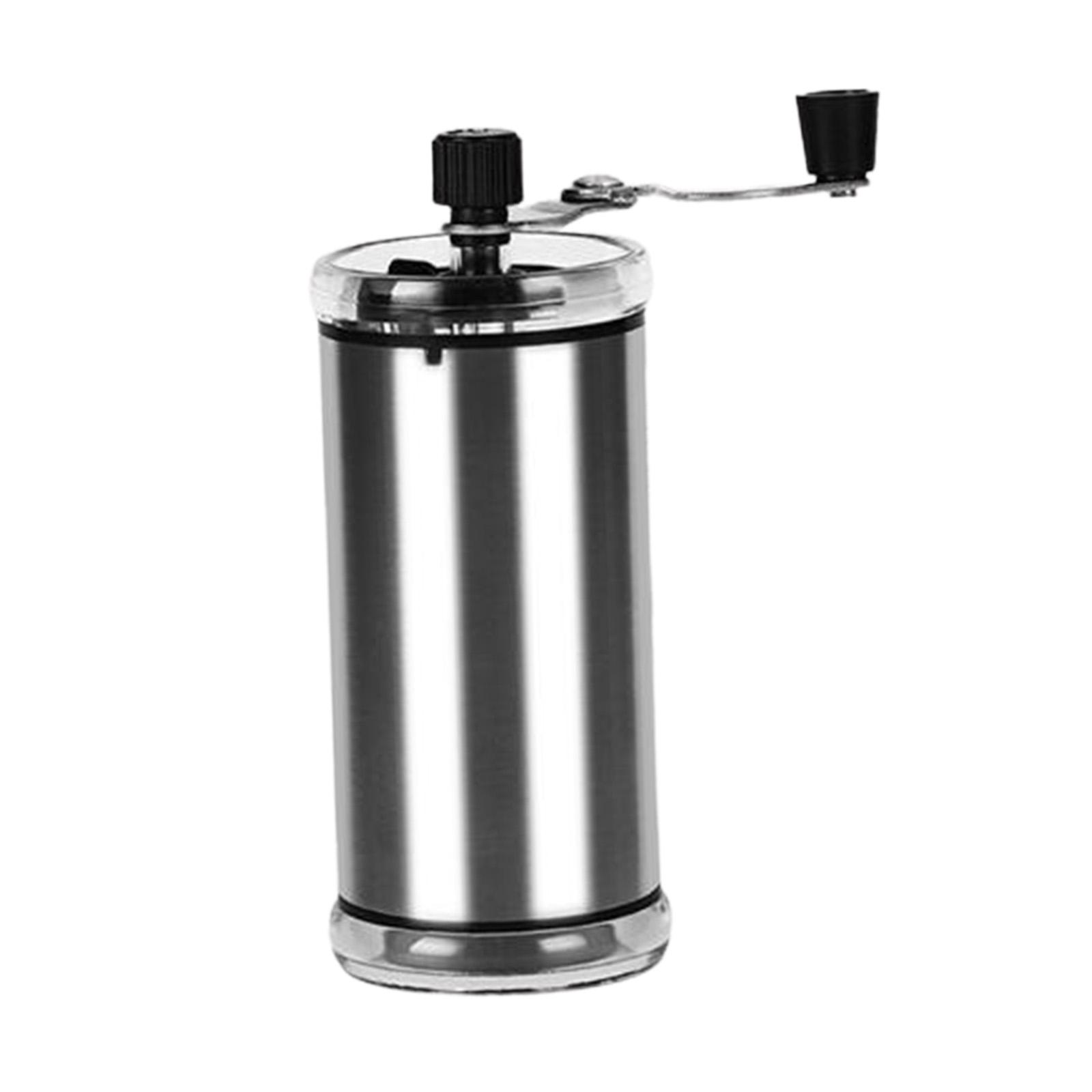 Magideal - Molinillo De Café Manual Configuración Ajustable Portátil Acero Inoxidable Regalo Ideal Manivela Molino De Café Fresas De Cerámica Para Oficina Picnic