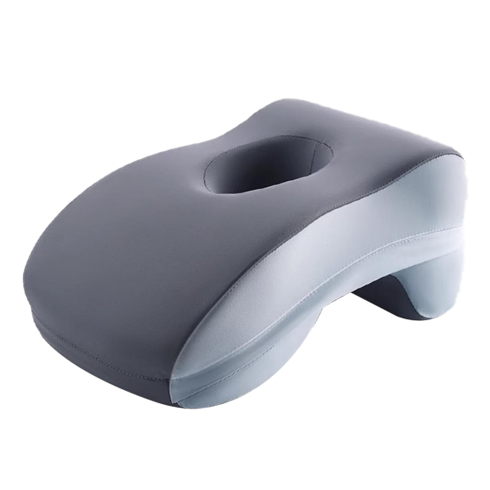 Magideal - Almohada Para Dormir, Almohada De Escritorio Boca Abajo, Suave, Multiusos, Fácil De Limpiar, Cojín Facial, Cojín De Cuello Portátil, Cojín De Soporte, Azul