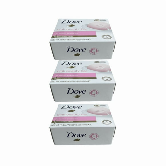Pack 3 Jabones en Barra Dove Beauty Bar Pink Rosa 75gr