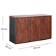thumbnail image 2 of Gabinete 3 Puertas GB120 Cerezo con Negro R.A., 2 of 3