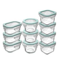 Set 10 Contenedores Hermeticos Allegra Recipiente De Vidrio