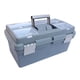 thumbnail image 2 of Caja de Almacenamiento de Herramientas Portátil, Organizador, Bandeja Interior Extraíble, Accesorios Multifuncionales, Caja de Almacenamiento, Estuche Gris, 2 of 5
