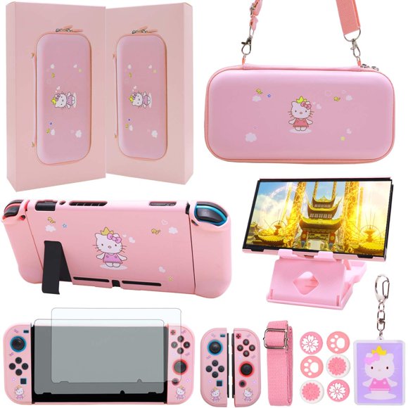 Paquete de accesorios GUTIAL para Nintendo Switch con funda y más