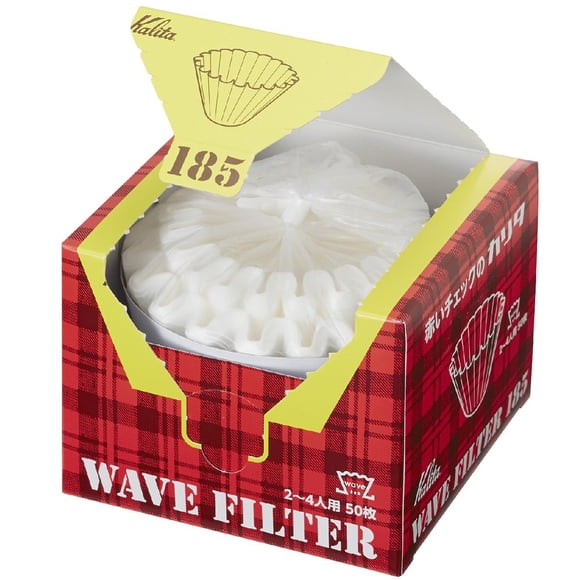 Filtros de Café Kalita Wave Serie KWF-185 50 Hojas