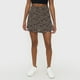 thumbnail image 2 of Falda Mujer Cintura Botones Animal Print Negro Corona, 2 of 5