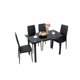 thumbnail image 1 of Comedor 4 Sillas Vidrio Negro, 1 of 13