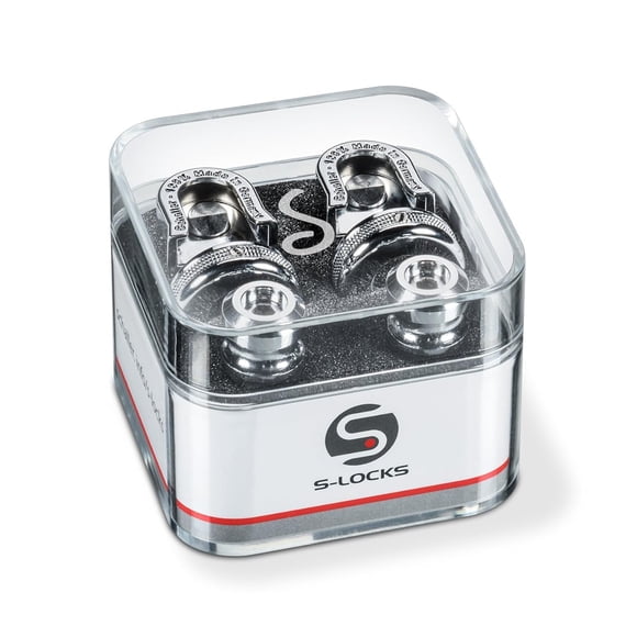 Correa de guitarra, candados y botones Schaller S Locks, cromados
