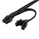 thumbnail image 2 of Splitter SilverStone Technology PP13 EPS de 8 pines a EPS de 8 pines + (4+4) pines para fuentes de p, 2 of 4