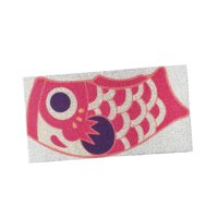 Magideal - Felpudo Japonés Koi Para Exteriores, Cómodo Tapete Para Puerta Delantera, Alfombra De Baño Moderna Para Pasillo, Sala De Estar, Dormitorio, Decoración 37Cmx70Cm