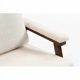 thumbnail image 4 of Silla de acento moderno de mediados del siglo, silla basculante con marco de madera maciza, sillas de salón tapizadas, 4 of 5