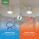 thumbnail image 5 of Ventilador de techo Hunter Dempsey de 132 cm con luz LED y control remoto, blanco, 5 of 9