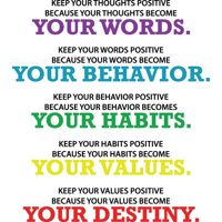 Rienda Libre Graphics - Decomural Your Words Your Destiny Classroom Ws-51046